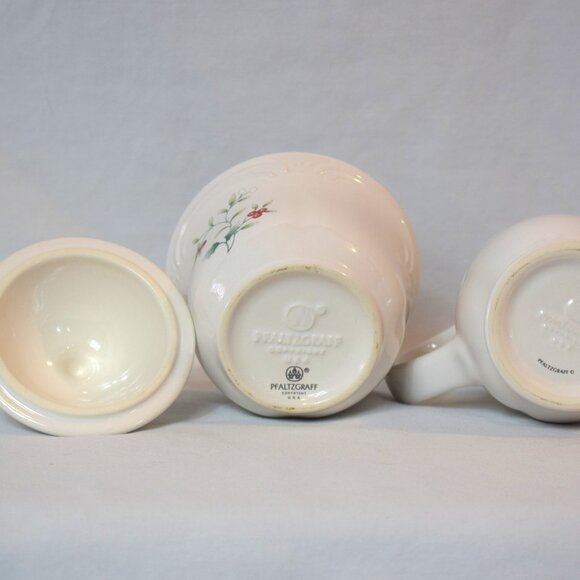 Vintage Pfaltzgraff Winterberry Creamer and Sugar Bowl Set - Picture 5 of 5